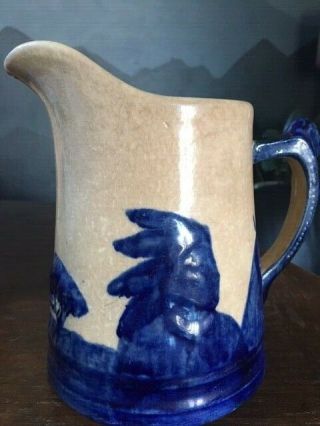 Old Sleepy Eye Indian Chief Monmouth Pottery Quart Pitcher