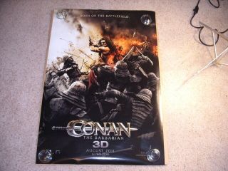 Conan The Barbarian Movie Poster Ds Variant 27x40 Authentic (2011)