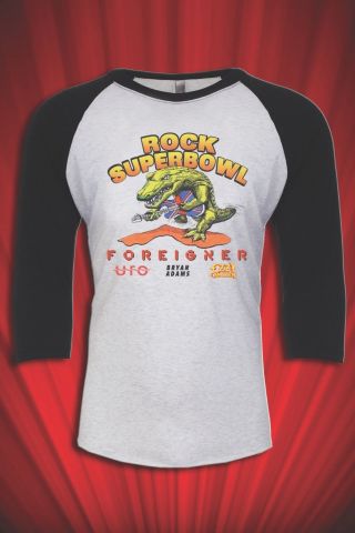 Rock Bowl Ufo Foreigner Ozzy 1982 Tour Tee T - Shirt Heavy Metal S&h