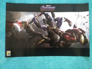 Sdcc 2019 Avengers Endgame Final Battle Marvel Studios Exclusive Promo Poster