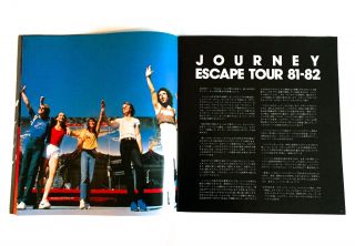 JOURNEY Escape JAPAN TOUR 1982 CONCERT PROGRAM BOOK Steve Perry Neal Schon 4