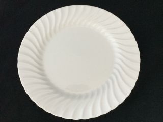 Set Of 4 Johnson Bros Regency White 10 1/2 " Dinner Plates -