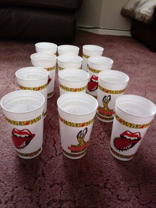 Rolling Stones Voodoo Lounge 94/95 Tour Promo Cups X12
