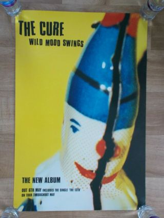 The Cure - Wild Mood Swings Uk 1996 Official Fiction 20 " X 30 " Promo Poster