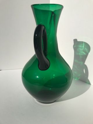 Blenko Cocktail Pitcher Emerald Forest Green 905 - H Winslow Anderson 40’s - 50’s 3