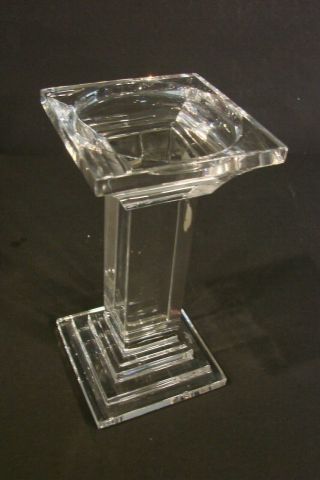 Waterford Crystal Candle Holder Candlestick 7 1/2 inch tall - Heavy Glass 4