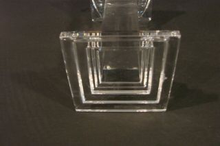 Waterford Crystal Candle Holder Candlestick 7 1/2 inch tall - Heavy Glass 5