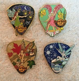 Hard Rock Cafe Pigeon Forge 4 Seasons Guitar Pick Pin Set