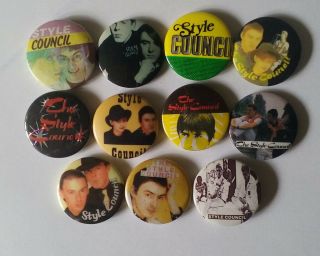 The Style Council Pop Button Badges.  80 