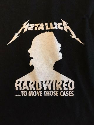 Metallica T - Shirt Etihad Manchester 2019 Local Crew Hardwired To Self Destruct