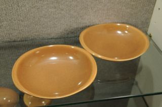 2 Russel Wright Iroquois Gumbo Bowls Ripe Apricot 8.  25 " Mcm