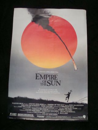Empire Of The Sun Movie Poster Steven Spielburg Christian Bale 1987 Vid