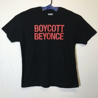 Boycott BeyoncÉ T - Shirt Formation World Tour 2016 X Large