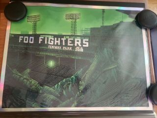 Foo Fighters Fenway Park Foil Variant Poster Daniel Danger Boston 7/22 2018