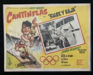 Cantinflas Sube Y Baja Mexican Lobby Card 1958