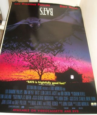 Rolled 1999 Bats Video Release Movie Poster Dina Meyer Horror Lou Diamond