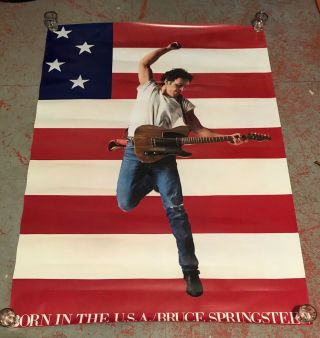 Bruce Springsteen Orig.  Born In The U.  S.  A Lp.  Large Record Store Promo Poster