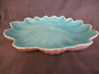 Catalina Art Pottery Large Clamshell Scalloped Centerpiece Bowl Dl