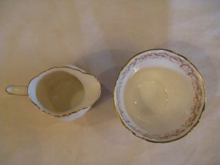 Royal Crown Derby English bone china Olde Avesbury Creamer and Open Sugar Bowl 5