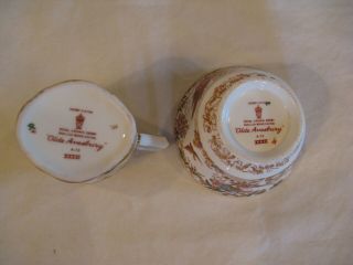 Royal Crown Derby English bone china Olde Avesbury Creamer and Open Sugar Bowl 6
