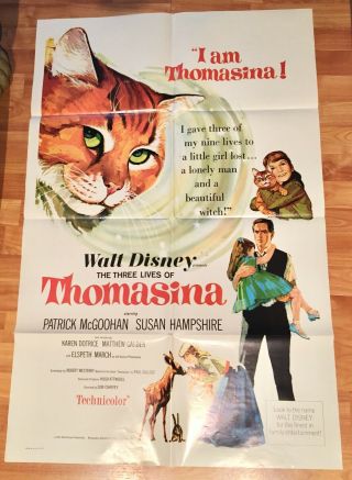 3 - 1960 ' s 1970 ' s Vintage Disney Movie Posters 27 x 41 1 sheets 3