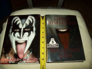 2 Kiss Gene Simmons Books 1 Autographed Book Limited Edition,  First Edition