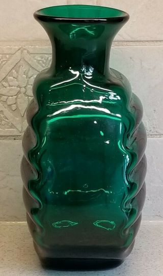BLENKO AMERICAN ART GLASS 9123 GREEN VASE 10 
