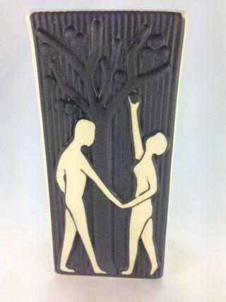 Vintage Mid Century Soholm Denmark Vase “adam & Eve”