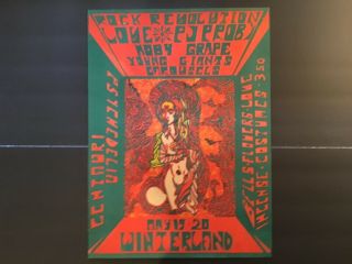 1967 Love (arthur Lee) Moby Grape Winter Land Concert Poster