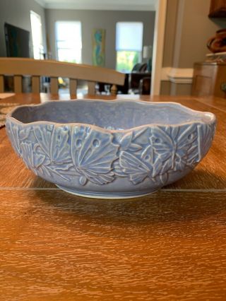 Vintage Mccoy Butterfly Blue Console Bowl