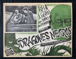 Bela Lugosi Black Dragons Clayton Moore Mexican Lobby Card 1942