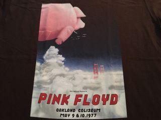 Pink Floyd T Shirt May 9 - 10 1977 Oakland CA Tuten BGP Poster Art LG Long Sleeve 5
