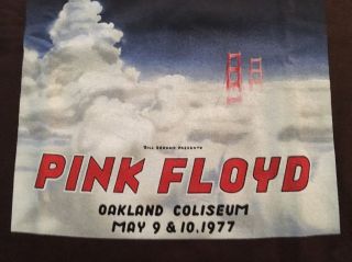 Pink Floyd T Shirt May 9 - 10 1977 Oakland CA Tuten BGP Poster Art LG Long Sleeve 7