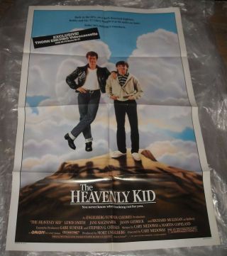 1985 The Heavenly Kid Video Movie Poster Lewis Smith Jason Gedrick Comedy