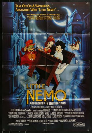 Little Nemo Adventures In Slumberland 1992 1 One Sheet Movie Poster 27 X 41