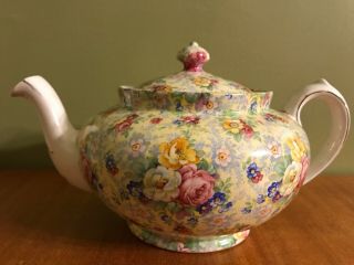 Lord Nelson Ware Chintz Rose Time Teapot Tea Pot England