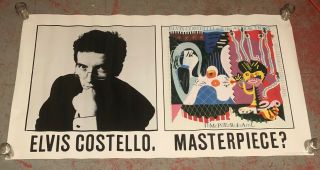 Elvis Costello Orig.  Imperial Bedroom Lp Large Record Store Promo Poster1982