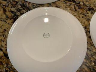 Set of 6 CORNING CENTURA WHITE COUPE SALAD LUNCH PLATES 8 5/8” LUNCHEON 7