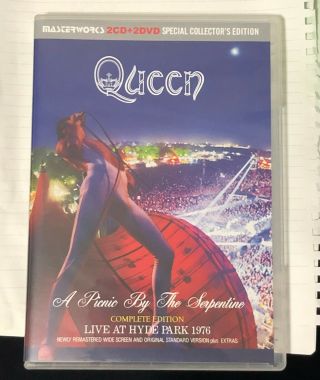 Queen A Picnic By The Serpentine Live At Hyde Park 1976 Complete (2cd,  2dvd