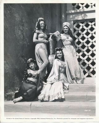 Ali Baba & The 40 Thieves 1943 Universal 8 X 10 Still Photo Sexy Harem Girls Vv