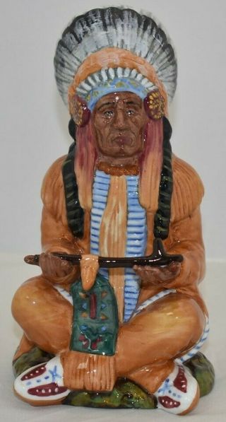 Royal Doulton Pottery The Chief Native American Porcelain Figurine Statue 2892