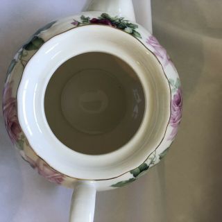 Grace’s Teaware Porcelain SET Shabby Cottage Roses Teapot Sugar Bowl & Creamer 6