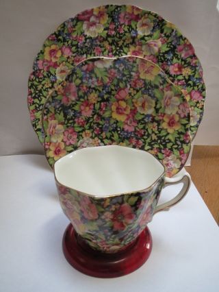 Rosina Chintz Teacup,  Saucer And Plate