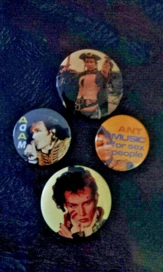 Adam Ant Vintage Buttons Set - 1980s