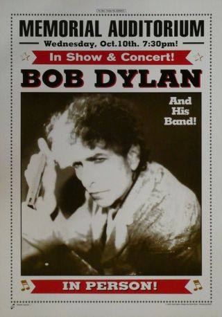 Bob Dylan Poster Sacramento 2001 - 10 - 10