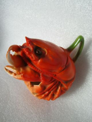 Rare Antique Royal Bayreuth Lobster Lidded Sugar Bowl Perfect