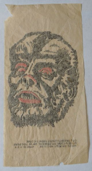 Vintage 1960 ' s Wolfman Wolf Man Monster T - Shirt Iron - on Transfer 2