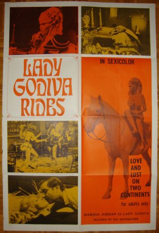 Lady Godiva Rides - Sexploitation - Western - S.  C.  Apostolof - Os (27x41 Inch)