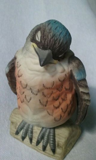 Boehm Porcelain “fledgling Bluebird " Figurine,  40232 Sleeping,  Made In Usa