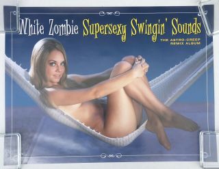 White Zombie Sexy Swinging Sounds 1996 Promo Poster Rob Yseult Astro Creep